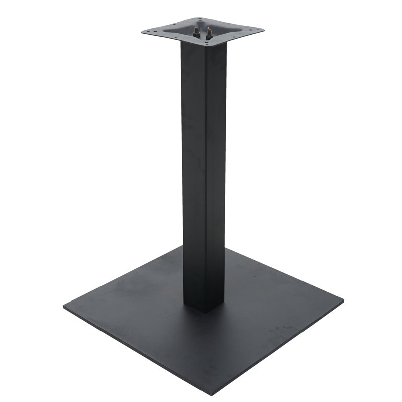 20" Square Black Steel Table Base for Indoor/Outdoor Use