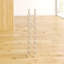 Ridlon Floor Wine Bottle Rack in Silver