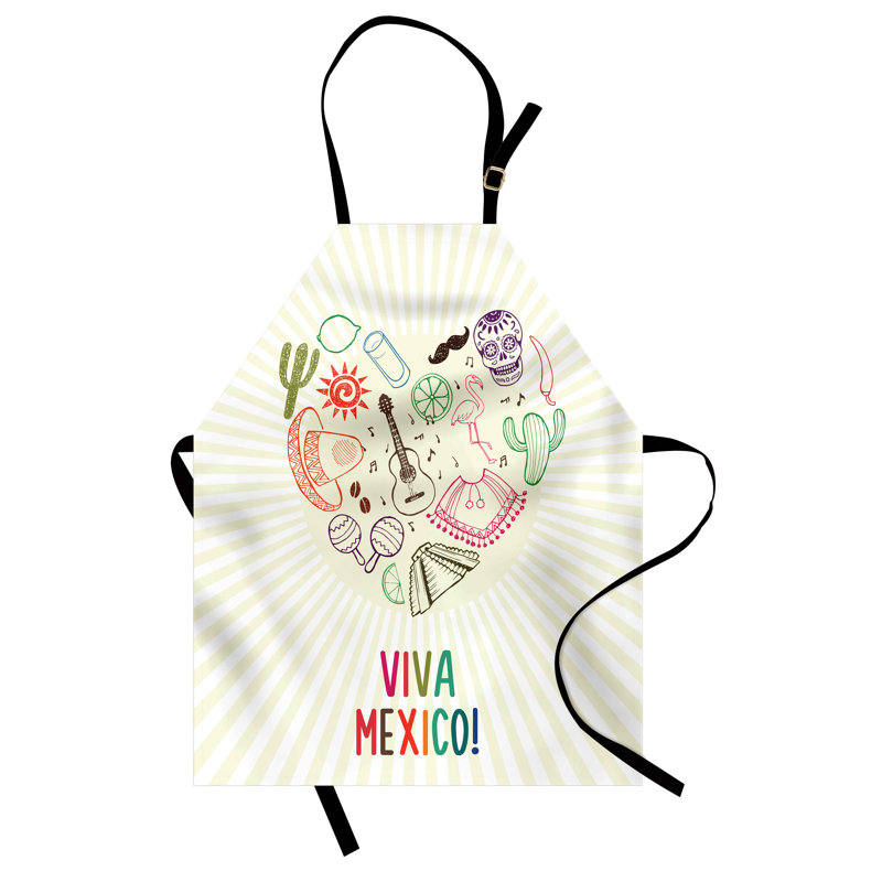 Multicolore East Urban Home tablier unisexe Viva Mexico