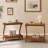 2-tier Solid Wood End Table, Sofa Side Table-1971401037