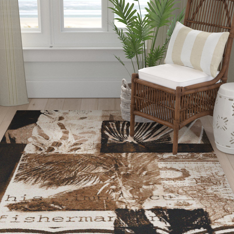 Tapis brun 5 pi 4 po x 7 pi 8 po Konnor