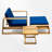 Outdoor Solid Wood Lounge Chair Set-1173672228