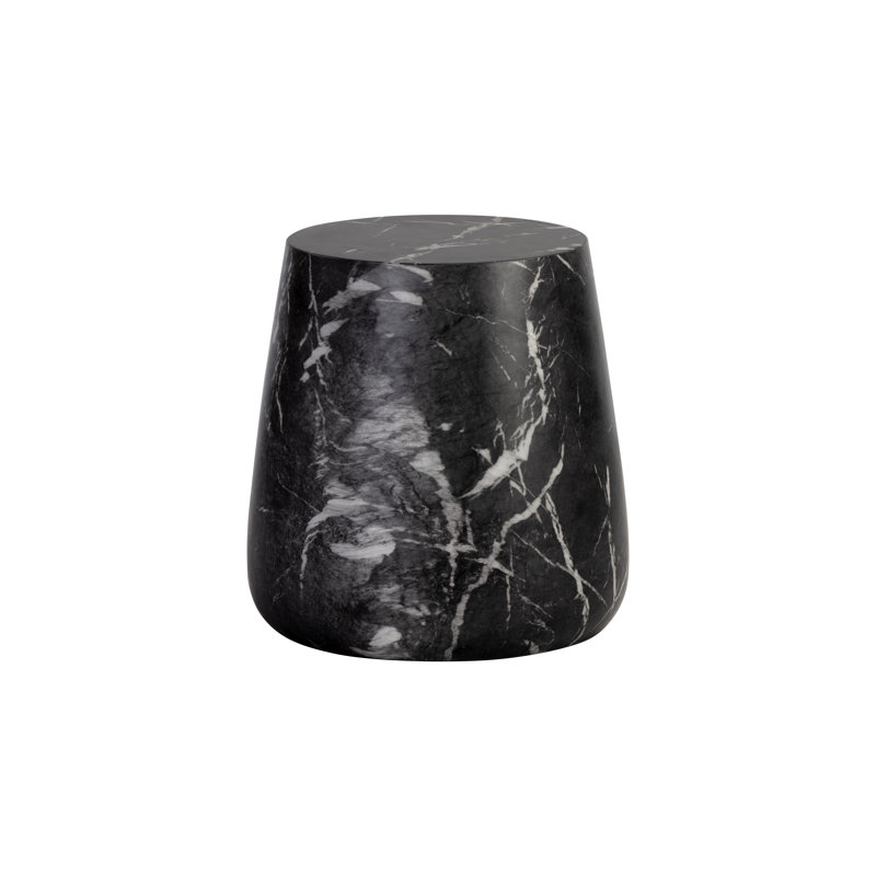 End Table, Black Marble