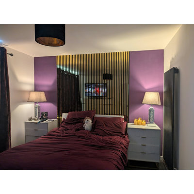 Acoustic wall panels - Shiny Gold - 4 pack 2400x600mm