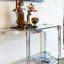 Console moderne en acrylique transparent