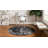 Round Anneliesse Ikat Onyx Area Rug