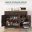 Buffet Modern Farmhouse avec rangement et 3 portes-177095686