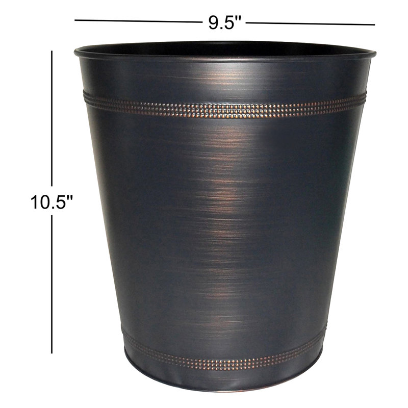 Steel Open Waste Basket - 2.25 Gallons