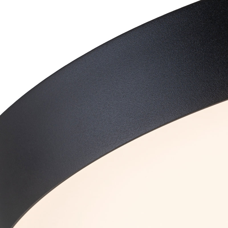 20-in Black Dimmable LED Flush Mount, 20-in