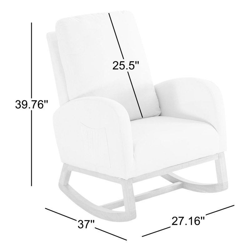 Chaise berçante Carriana, Vert
