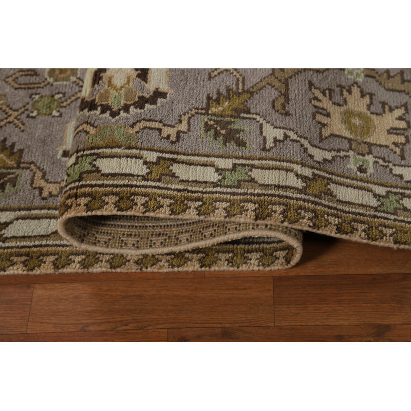 Tapis indien Oushak Mute fait à la main 9 x 12