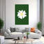 Art floral mural marguerite blanche-1378225905