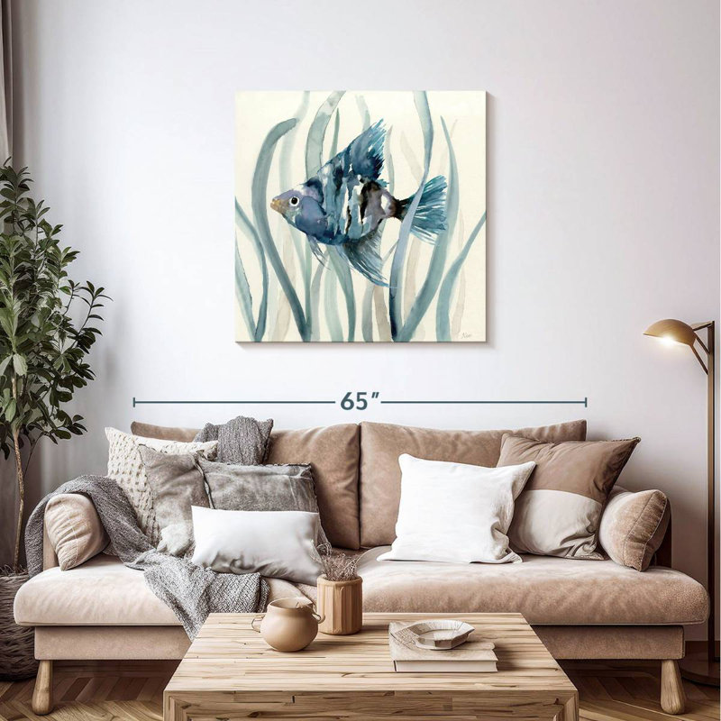 Brampt Fish In Seagrass II, 36" H x 36" W