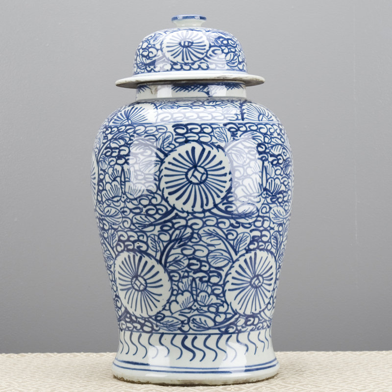 Handmade Porcelain China Ginger Jar
