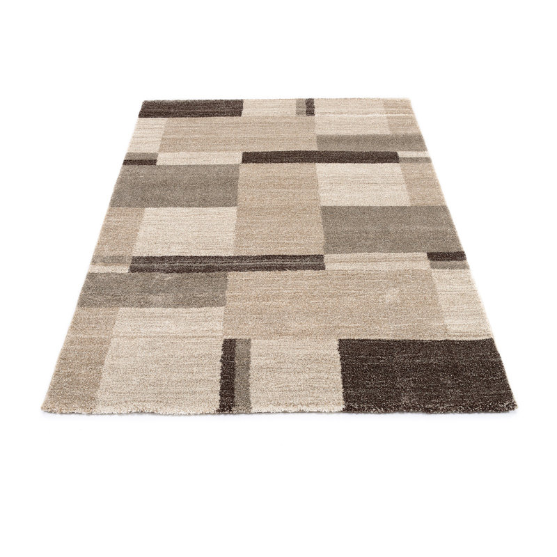 Falk Geometric Shag Area Rug, Rectangle 80 x 150cm
