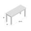 Banc en bois massif Pfarr
