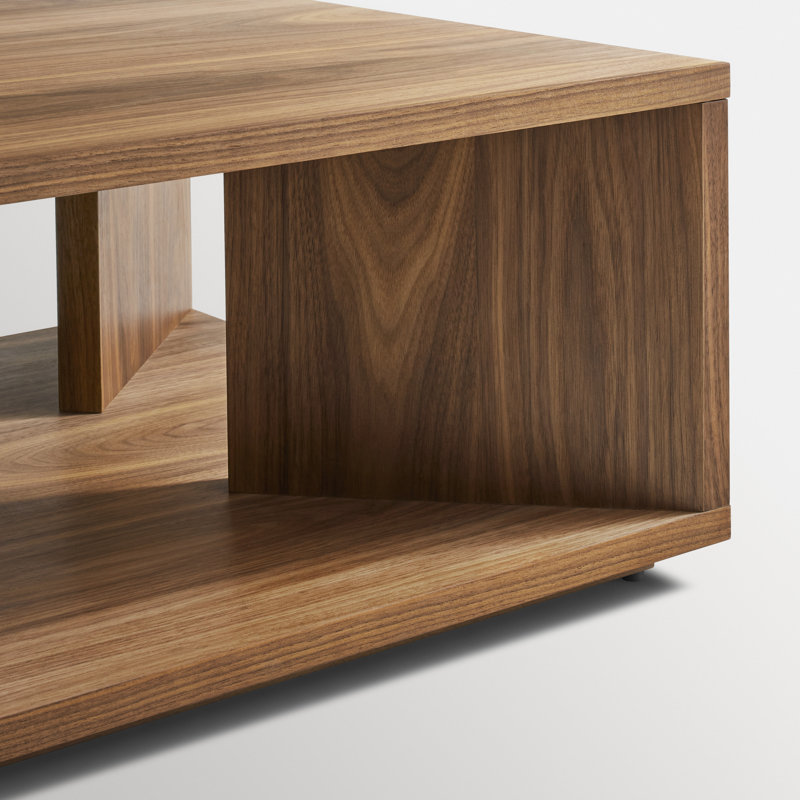 Low Space Solid Wood Coffee Table, Walnut