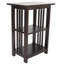 Table de bout rectangulaire en bois 19 po avec 2 tablettes Kingsland-1231329128