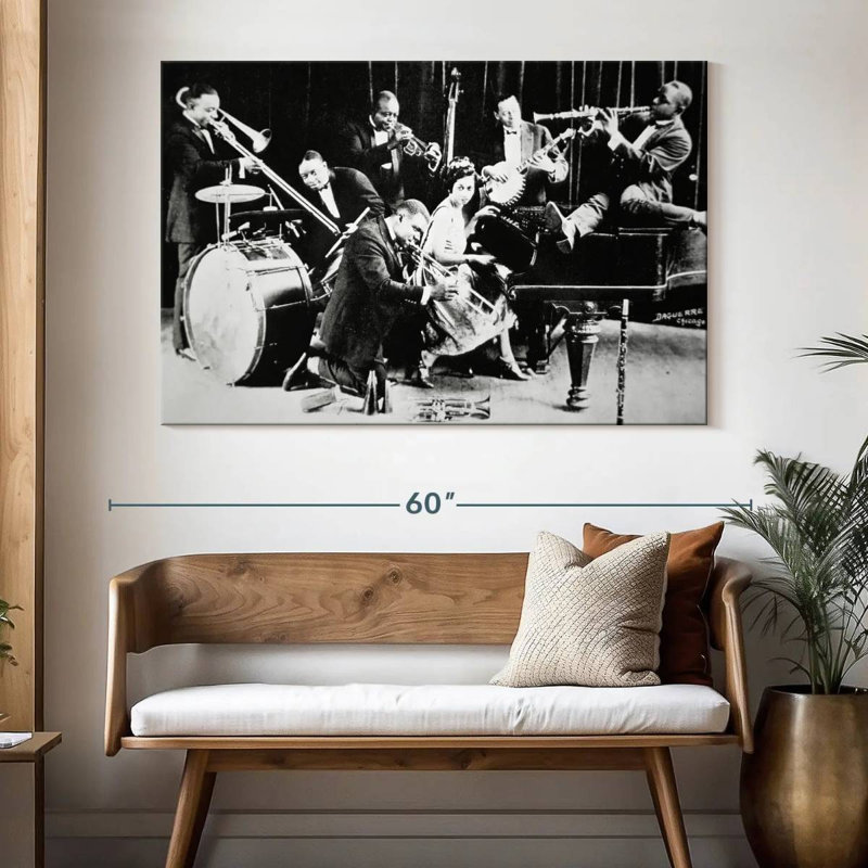 Abarca King Oliver's Creole Jazz Band, H 34 po x l 51 po