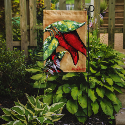 Drapeau de jardin à 2 côtés à poivrons chauds