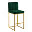 Tabouret à hauteur de comptoir moderne avec dossier plein et pieds robustes en fer, ensemble de 2 chaises de bar polyvalentes-1877290966