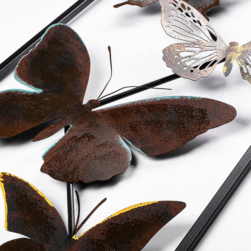 Handmade Decorative Metal Wall Accessory, 12.6 x 35.4 x 1.6 inches | 100% Metal Construction, Unique Hand-Painted Design | Perfect for Home Decor, Adds Color & Texture to Any Room