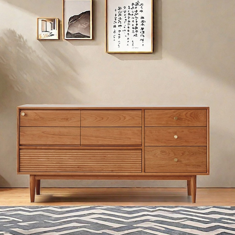 Chic Design Sideboard, Burly Wood, 31.5" H x 70.9" W x 15.7" D