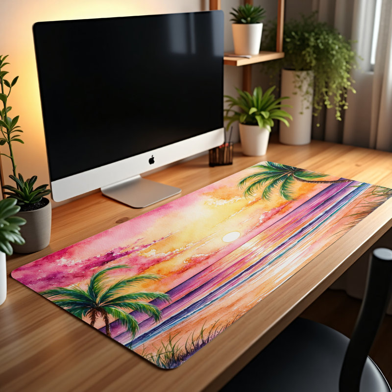 Polyester Desk Pad, 14.4x12.1