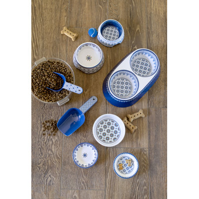 Bol indigo modéré pour animaux marocain