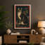 Tabby and Flowers Japandi - Wrapped Canvas-1828042386-1828042394