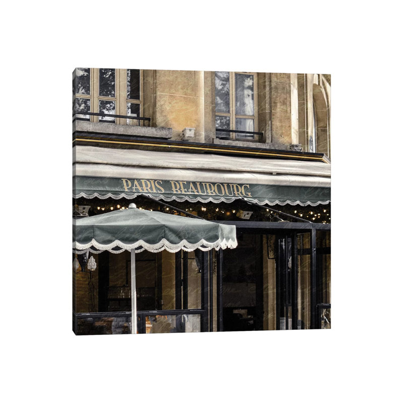 Paris Cafe I by Kimberly Allen - Wrapped Canvas Gallery-Wrapped Canvas Giclée, 30.48cm H x 30.48cm W x 1.905cm D