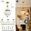 Luminaire suspendu en verre Mid-Century moderne pour îlot de cuisine