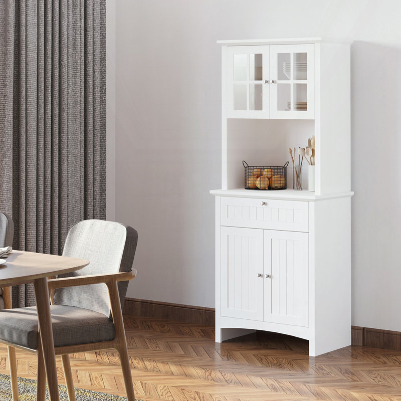 Armoire de rangement pour garde-manger, Blanc