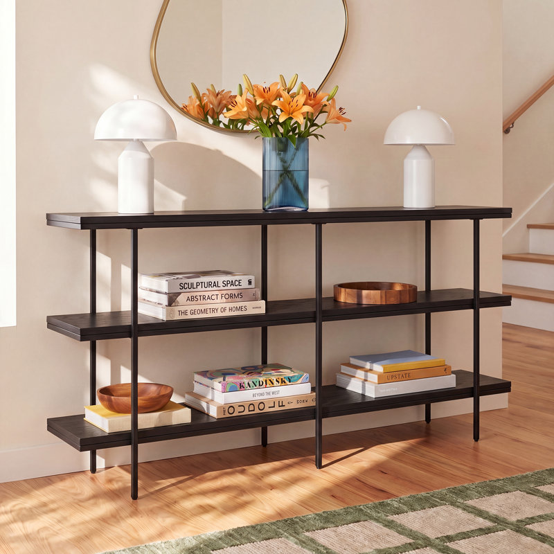 Aubry 64'' Console Table, Black Grain