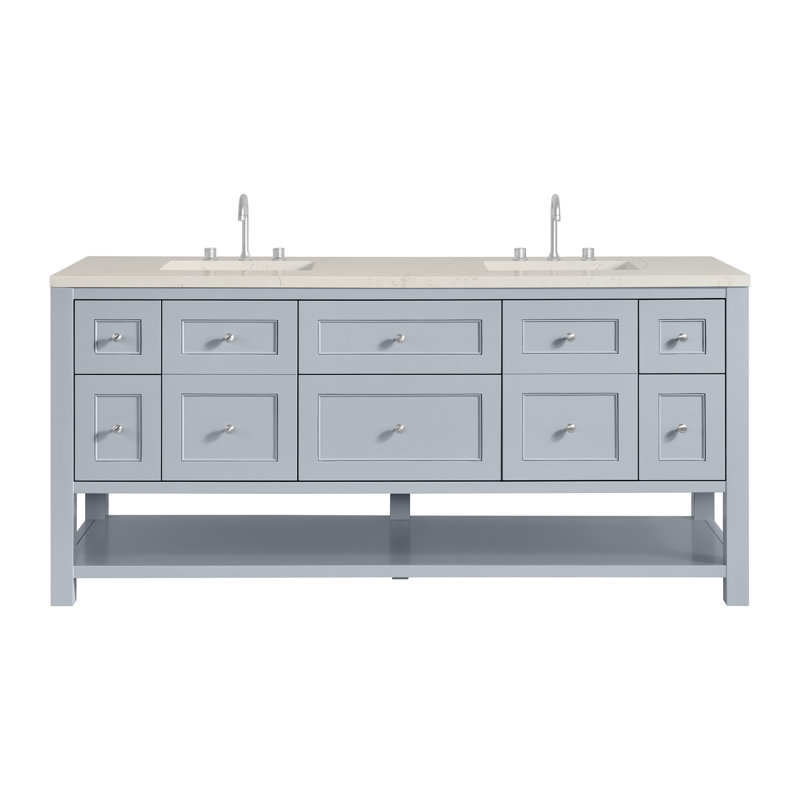 Breckenridge 72'' W Double Vanity, Serenity Blue, Siberian