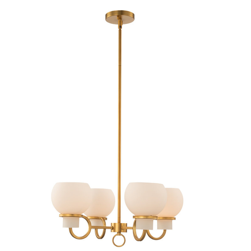 Lustre en laiton Ascher 4 LT Asco Kalco