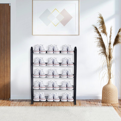 15 Pair Stackable Shoe Rack