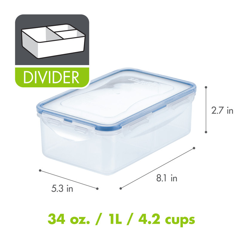Easy Essentials™ Food Storage - Set of 2 Containers and 2 Lids