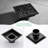 4.33'' Square Grid Shower Drain With Flange-88742743