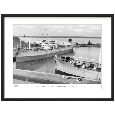 Eastham, Queen Elizabeth II Dock C1955 by Francis Frith - Single Picture Frame Print