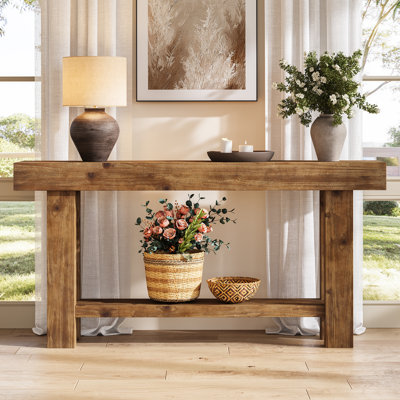 63cm Solid Wood Console Table