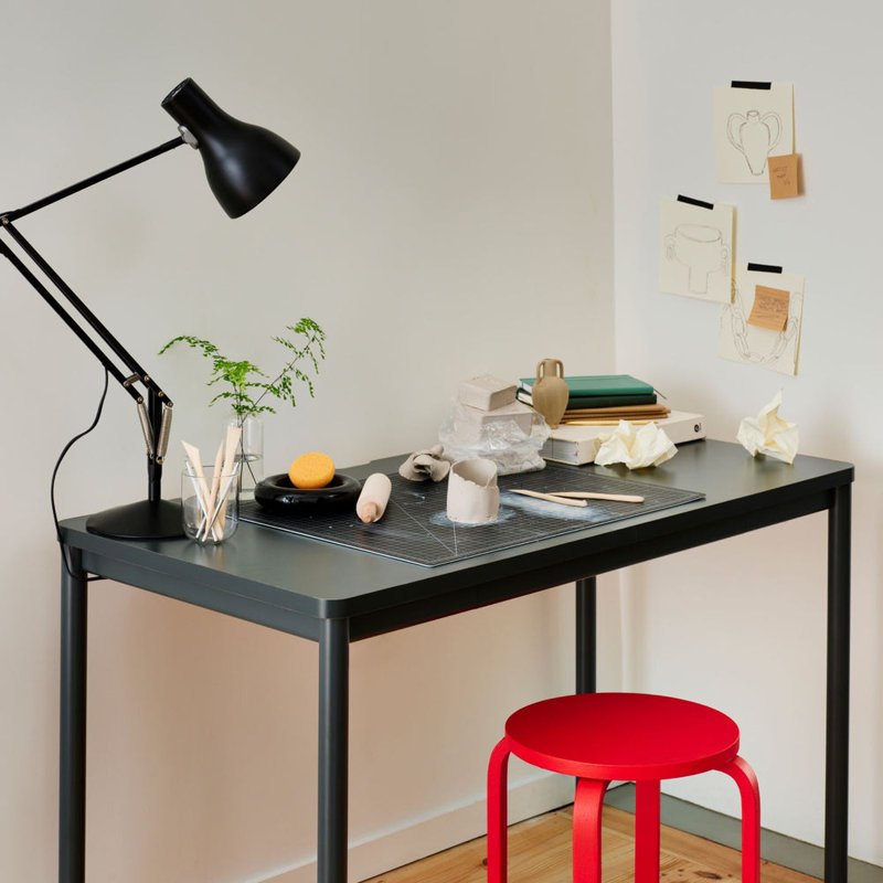 Daily Desk, 28.5" H x 36" W x 24" D, Charcoal, Charcoal