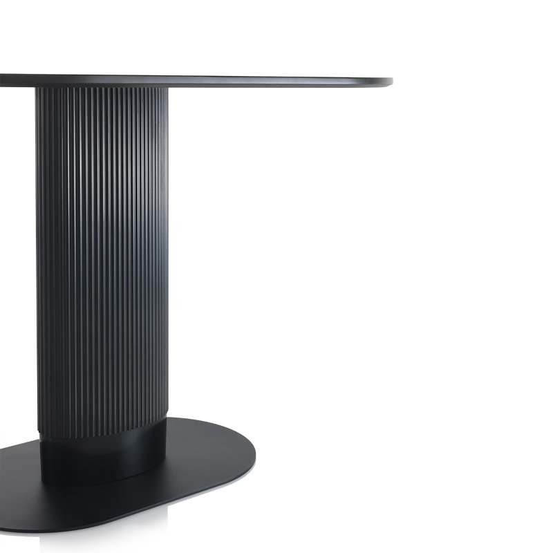 Bonell Oval Dining Table, Black