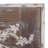 Eberhart Wood Vintage Inspired Acanthus Scroll Floral Brown Wall Mirror with Distressed Cream Accents