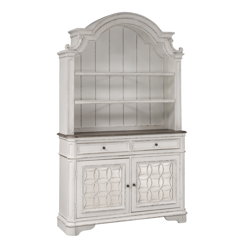Colchester 56'' Sideboard with Bar Hutch, Antique White