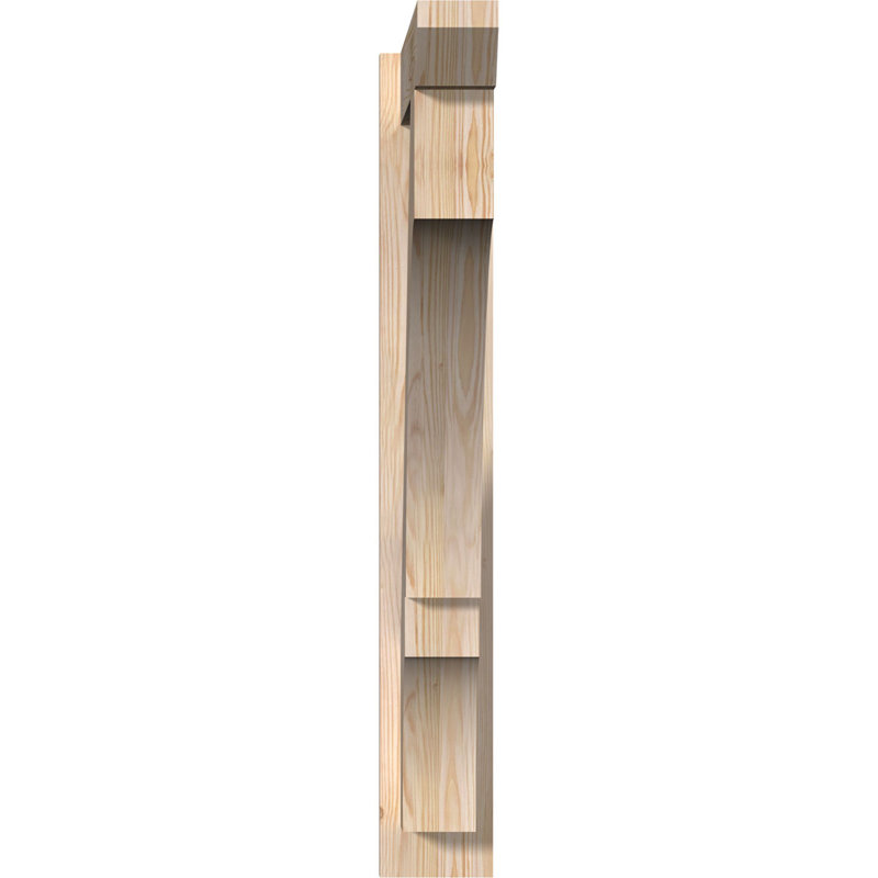 Persienne balboa à lattes en bois rustique, P 28 po x H 40 po, Cèdre rouge occidental l 7 1/2 po (lisse)