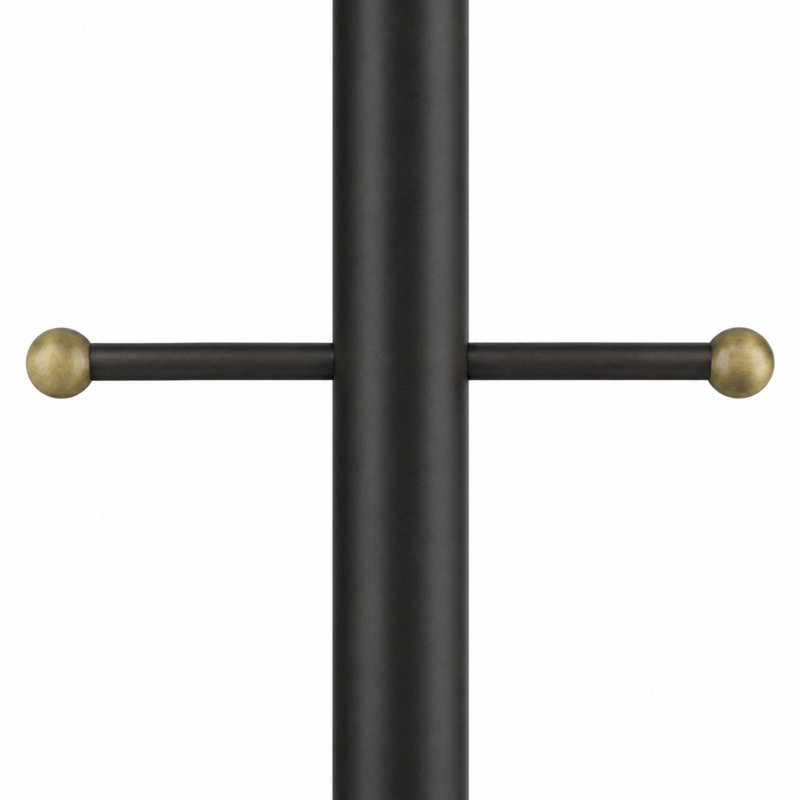 Kerys Lamp Post with Cross Arm, No, Black, No