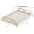 Faux Leather Serving Tray With Brushed Gold Handles-1856836718