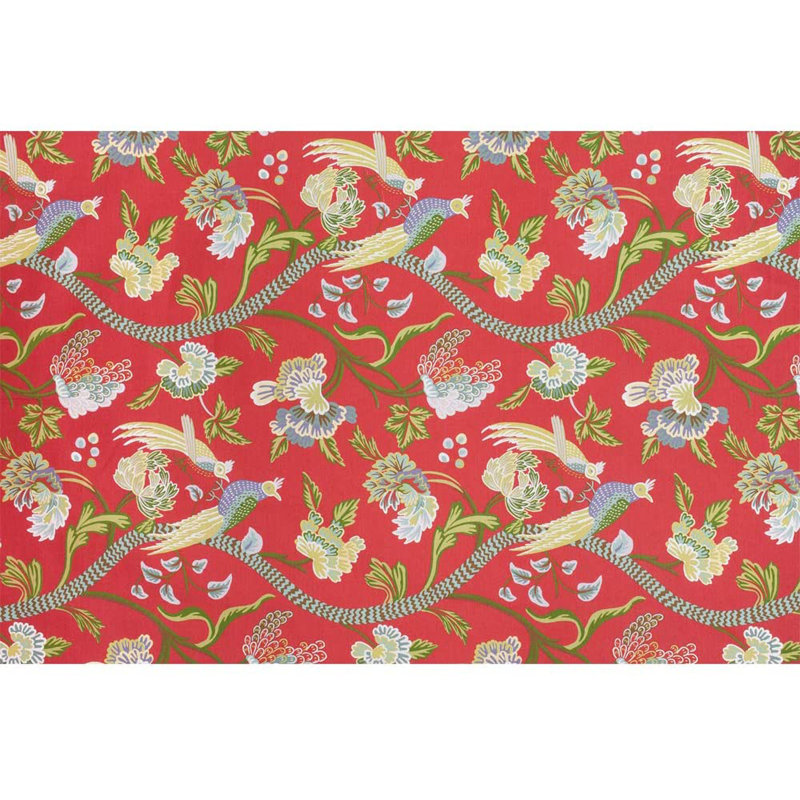 Peel & Stick Floral Border, 66" L x 96" W, Red