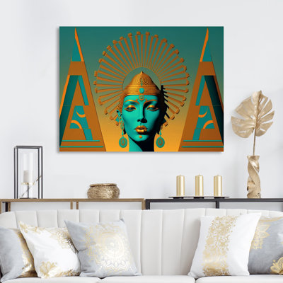 " Contemporary Buddha In Gold And Blue IV "